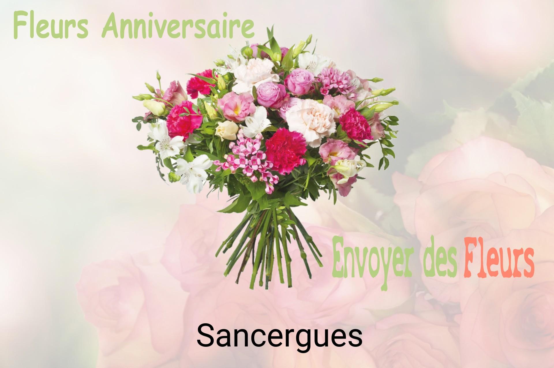 Bouquet de fleurs d’anniversaire livré à Sancergues