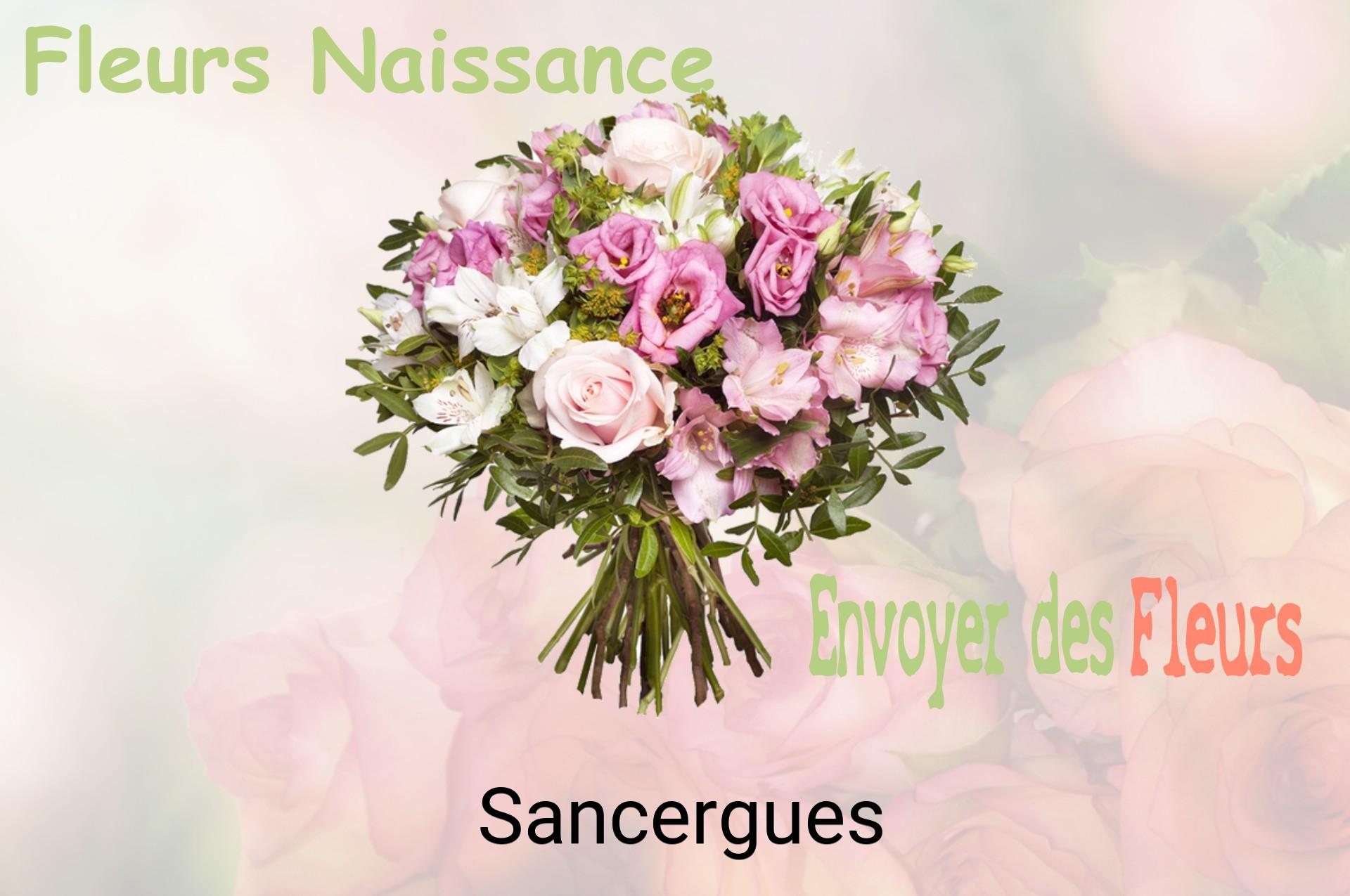 Bouquet de fleurs de naissance livré à Sancergues